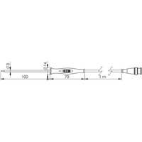 Greisinger - GF1T-E3-B-BNC Einstechfühler -70 bis +250 °c Fühler-Typ Pt1000 von GREISINGER