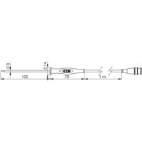 Gf 1T Einstechfühler -70 bis 250 °c Fühler-Typ Pt1000 - Greisinger von GREISINGER