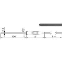 Greisinger GF 1T-T3-AA-BNC Tauchfühler -70 bis +250°C Fühler-Typ Pt1000 Greisinger GF 1T-T3-AA-BNC Tauchfühler -70 bis +250°C Fühler-Typ Pt1000 von GREISINGER