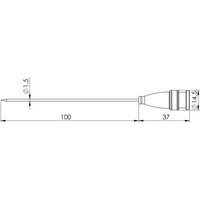 Greisinger GF 2T-E1.5 Einstechfühler -70 bis 250°C Fühler-Typ Pt1000 von GREISINGER