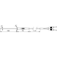 Greisinger GF1T-T3-B-BS Tauchfühler -70 bis +250°C Fühler-Typ Pt1000 von GREISINGER