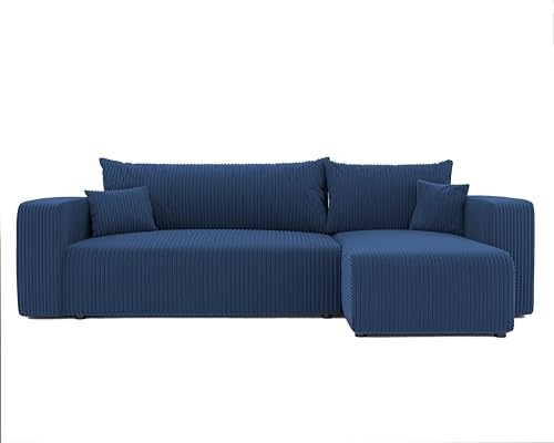 GREKPOL Sofa mit Schlaffunktion 145x248 Sofa 3 Sitzer - Ecksofa mit Schlaffunktion und Bettkasten - Schlafsofa mit Bettkasten - Wohnzimmer Couch von GREKPOL