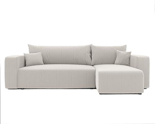 GREKPOL Sofa mit Schlaffunktion 145x248 Sofa 3 Sitzer - Ecksofa mit Schlaffunktion und Bettkasten - Schlafsofa mit Bettkasten - Wohnzimmer Couch von GREKPOL