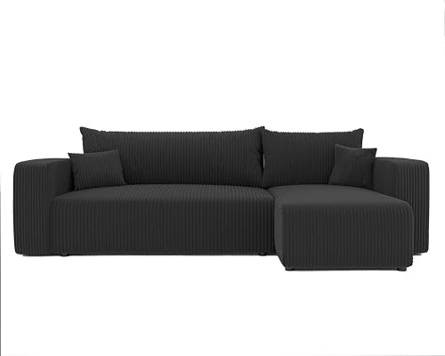 GREKPOL Sofa mit Schlaffunktion 145x248 Sofa 3 Sitzer - Ecksofa mit Schlaffunktion und Bettkasten - Schlafsofa mit Bettkasten - Wohnzimmer Couch von GREKPOL