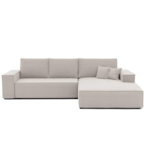 GREKPOL Sofa mit Schlaffunktion 294x185 - Ecksofa mit Schlaffunktion und Bettkasten - Schlafsofa mit Bettkasten - Sofa 3 Sitzer - Couch Rechts GREKPOL Sofa mit Schlaffunktion 294x185 - Ecksofa mit Schlaffunktion und Bettkasten - Schlafsofa mit Bettkasten - Sofa 3 Sitzer - Couch Rechts von GREKPOL