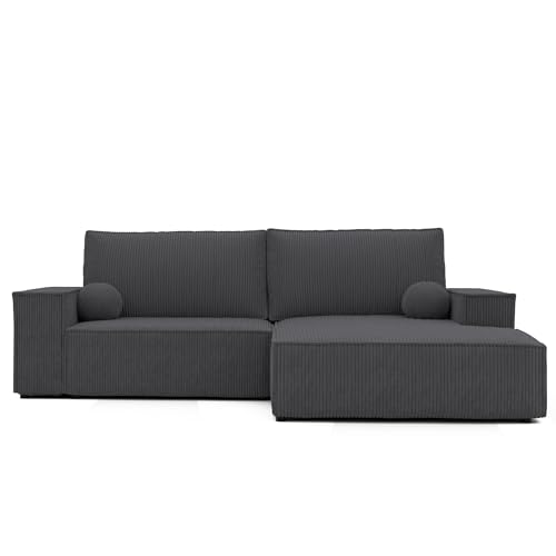 GREKPOL Sofa mit Schlaffunktion 294x185 - Ecksofa mit Schlaffunktion und Bettkasten - Schlafsofa mit Bettkasten - Sofa 3 Sitzer - Couch Rechts GREKPOL Sofa mit Schlaffunktion 294x185 - Ecksofa mit Schlaffunktion und Bettkasten - Schlafsofa mit Bettkasten - Sofa 3 Sitzer - Couch Rechts von GREKPOL