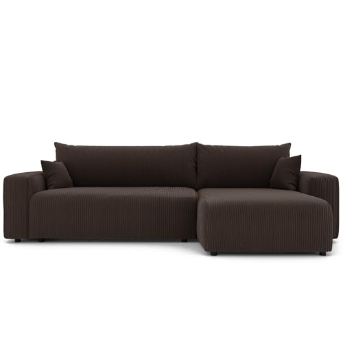 GREKPOL Sofa mit Schlaffunktion 278x145 Sofa 3 Sitzer XL - Ecksofa mit Schlaffunktion und Bettkasten - Schlafsofa mit Bettkasten - Wohnzimmer Couch von GREKPOL