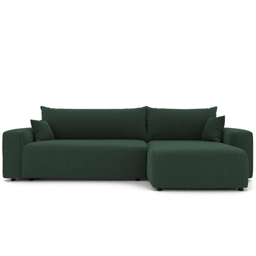 GREKPOL Sofa mit Schlaffunktion 278x145 Sofa 3 Sitzer XL - Ecksofa mit Schlaffunktion und Bettkasten - Schlafsofa mit Bettkasten - Wohnzimmer Couch von GREKPOL