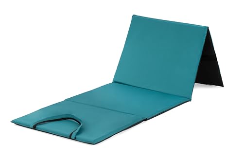 GREMEX Strandmatte Gepolstert Faltbar 200x62 cm - Schaumstoffmatte für Camping und Badeurlaub - Wasserabweisend, Klappbar und Ideal als Picknickmatte oder Outdoor Matte - für Urlaub und Reise von GREMEX