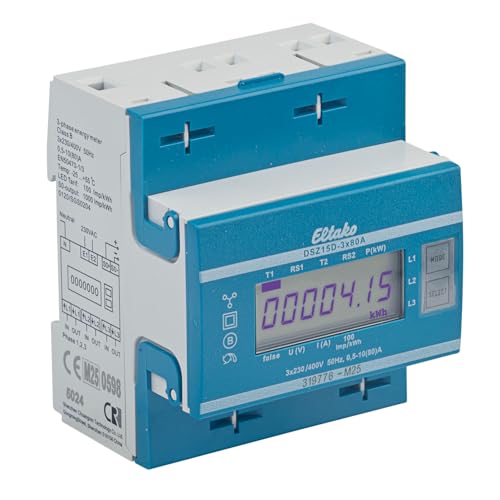 Elektronischer Drehstromzähler Typ DSZ15D 3x80A für Hutschiene MID geeicht + S0-Schnittstelle Direktmessung Elektronischer Drehstromzähler Typ DSZ15D 3x80A für Hutschiene MID geeicht + S0-Schnittstelle Direktmessung von GRENDA-HAMMER