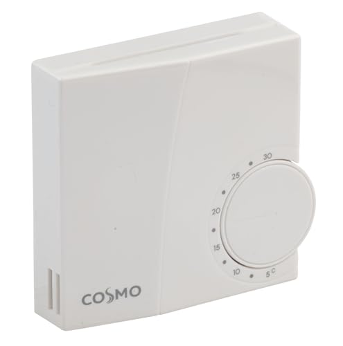 Raumthermostat elektronisch 230V Heizen Aufputz reinweiß Temperaturregler mit Ventilschutzfunktion von GRENDA-HAMMER