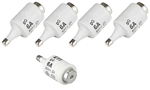 GRENDA-HAMMER® 5er Pack Diazed Sicherungen Schmelzeinsätze DII E27 6A bis 25A (DII 6A (Grün)) von GRENDA-HAMMER