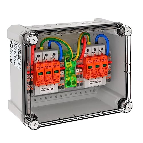 OBO Überspannungsschutz Photovoltaik Systemlösung Typ 1+2 für Wechselrichter mit 2x MPP-Tracker im Gehäuse IP66 900V DC PVG-BC 900K 220 von GRENDA-HAMMER