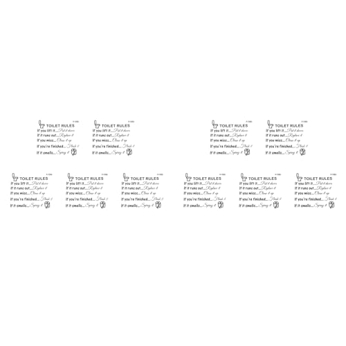 GREOHNMPAW 10X Toilet Regeln Bad Abnehmbare Wandaufkleber Vinyl Art Decals DIY Home Decor GREOHNMPAW 10X Toilet Regeln Bad Abnehmbare Wandaufkleber Vinyl Art Decals DIY Home Decor von GREOHNMPAW