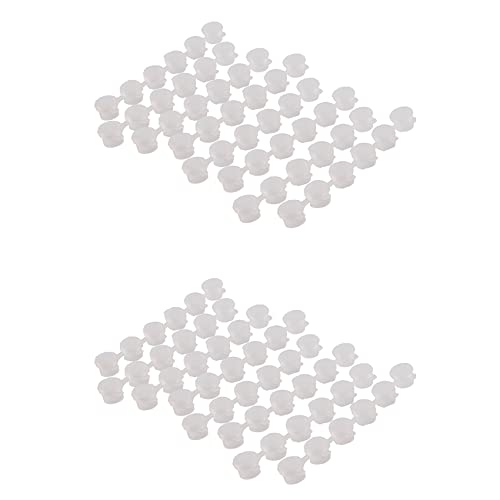 GREOHNMPAW 16 Streifen/96 Töpfe 3Ml Leere Farbe Streifen Farbe Becher Töpfe Kunststoff für Das Klassenzimmer Schulen Malerei Kunst Bedarf von GREOHNMPAW