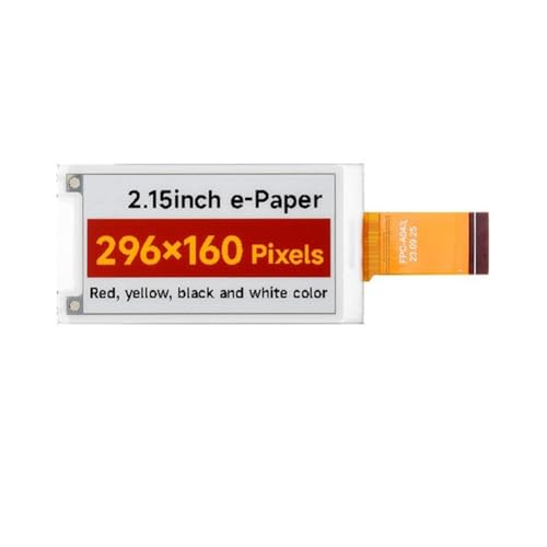 GREOHNMPAW 2,15 E-Paper-Display (G), E-Ink-Display, 296 X 160 Pixel, Roter/Schwarzer/Weißer/Gelber Electronic-Ink-Bildschirm, SPI-Schnittstelle von GREOHNMPAW