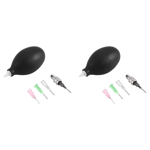 GREOHNMPAW 2 Set Töpferwerkzeuge, Präzisionsapplikator für Keramik, 85 G, Applikatorspitzen (Schwarz) von GREOHNMPAW