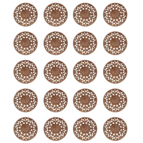 GREOHNMPAW 20X Geschnitzte Schnitzen Runde Applikationen Fuer Möbel Kabinett Unlackiert Holzleisten Abziehbild Dekorative Porzellanfigur GREOHNMPAW 20X Geschnitzte Schnitzen Runde Applikationen Fuer Möbel Kabinett Unlackiert Holzleisten Abziehbild Dekorative Porzellanfigur von GREOHNMPAW