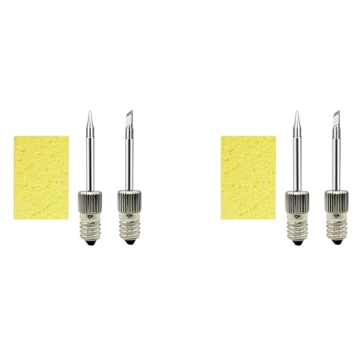 GREOHNMPAW 2X LöTspitzen USB-LöTkolbenkopf -LöTkolbenspitzen SchweißKopf für E10-Schnittstelle (Spitze B + Spitze K) von GREOHNMPAW