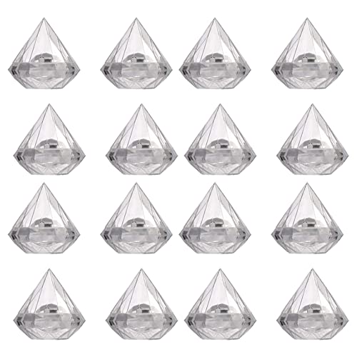 GREOHNMPAW 48 Stück Transparente Diamant Form Süßigkeiten Box Hochzeit Bevorzugung Geschenk Boxen Party Box Klarer Kunststoff von GREOHNMPAW