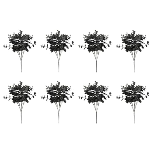 GREOHNMPAW 8X 20 KöPfe KüNstliche Schwarze Eukalyptus GefäLschte Blumen Pflanze Hochzeits Feier Dekoration von GREOHNMPAW