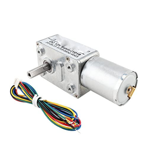 GRESIK Reduktionsmotor 24V DC 24 Volt Motor JGY370. Getriebe Reduktionsbox Wischer Permanent Magnet DC High Drehmoment 24 V Kleiner Motor mit Drehgeber rotierend variabel (Color : 12V, Size : 1:65) von GRESIK