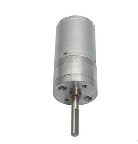 GRESIK Variable Untersetzung Schneckengetriebemotor 2 5GA-370 24 Volt DC-Elektromotor-Gang-Verringerungskasten Langwelle 25mm elektrischer Getriebemotor (Size : 280rpm, Color : 12V) von GRESIK