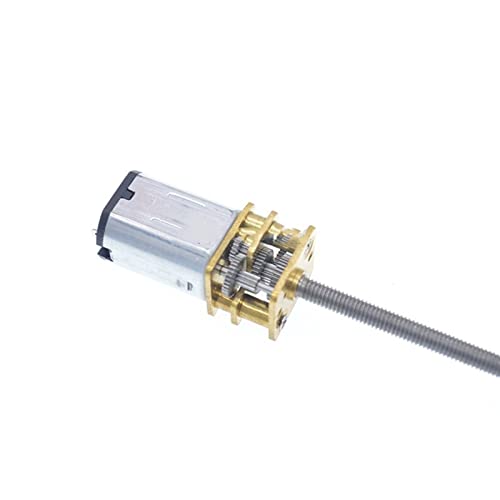 Projekte Reduktion Langer Wacht N20 12V DC. Geard Motor, N20 M3 * 55mm Schraubenwellenreduziermotor, All-Metallgetriebe-Miniaturmotor mit 5 5mm Welle Getriebemotor (Size : 200rpm) von GRESIK