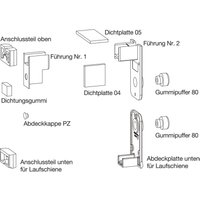GU HS Zubehör-Beutel Führungsschiene P1786 Laufschiene Höhe 5 mm schwarz von GRETSCH-UNITAS