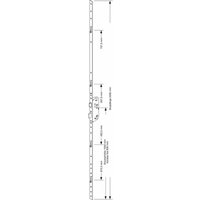Gretsch-unitas - gu MFV-Schloss Secury R4, dm 45 mm, Stulp 2285 x 16 x 3 mm eckig, silberfärbig önorm von GRETSCH-UNITAS