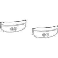 Gu Scheren Abdeckkappen 966 psk (Abdeckung) Kunststoff silber, Inhalt 2 Stück von GRETSCH-UNITAS