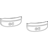 Gretsch-unitas - gu Scheren Abdeckkappen 966 psk (Abdeckung) Kunststoff silber, Inhalt 2 Stück von GRETSCH-UNITAS