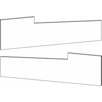 Gu Thermostep 204 Seitendeckel-Set für Bodenschwelle silber von GRETSCH-UNITAS