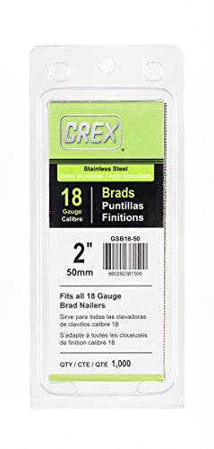 Grex GSB18-50 2 Zoll 18 Ga. Brad Nägel, Edelstahl 304, 1M von GREX