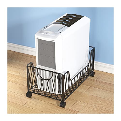 CPU Ständer Für Computer Mobiler CPU-Ständerhalter, Metall-PC-Tower-Ständerwagen, Boden-PC-Ständer-CPU-Halter mit 4 Lenkrollen unter dem Schreibtisch, for das Home Office Computer Ständer für Desktop- von GRFIT
