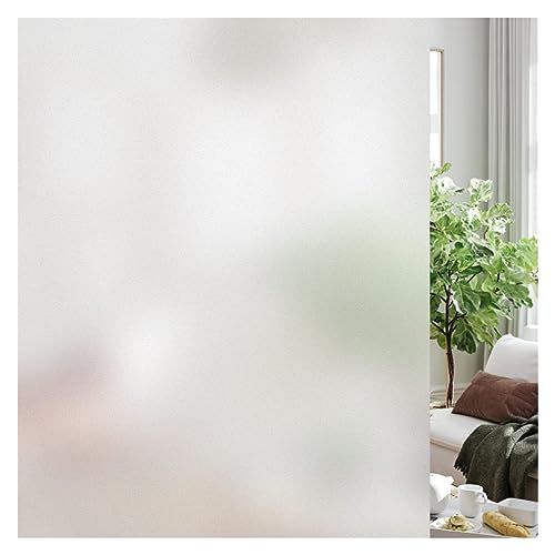 Fensterfolie Fenster-Sichtschutzfolie, Milchglas-Fensteraufkleber, blickdichte, sonnenblockierende, selbstklebende Vinyl-Glasfolie for Zuhause, Dusche, Badezimmer Sichtschutzfolie Fenster ( Size : 60x von GRFIT