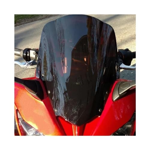 GRFIT Motorrad-Windschutzscheibe Für 2006-2011 FZ1 Für Fazer FZ1S FZS1000S 06 07 08 09 10 11 2009 2010 Schwarz Motorrad Windschutzscheibe Windschutz Frontscheibe von GRFIT