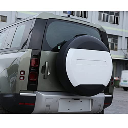 GRFIT Reserveradabdeckung, Radreifenabdeckung, Radabdeckung für Land Rover Defender 90 110 130 2020 2021 20220 Wetterfest Reifenschutz Schmutzfest Ersatz Reifen Abdeckung,White von GRFIT