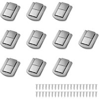 10 Stück Schmuckkästchenverschlüsse Verschlüsse, Knebelverschlussverschlüsse Schmuckkästchen, mit 40 Schrauben, geeignet für Schubladen, Schränke, von GRID COOL