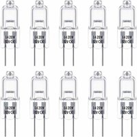 10er Pack G4 Halogenbirnen 12V 20W Pin Halogenbirnen Warmweiß 3000K 350lm Dimmbar G4 Niedervolt Halogenlampe Klar 10er Pack G4 Halogenbirnen 12V 20W Pin Halogenbirnen Warmweiß 3000K 350lm Dimmbar G4 Niedervolt Halogenlampe Klar von GRID COOL