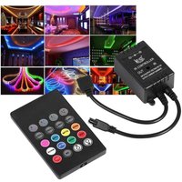 12V-24V 18A RGB-Controller LED-Streifenlicht-Dimmer-Controller RF-Fernbedienung 20-Tasten-Funksteuerung RGB-LED-Streifenlicht (Batterie nicht von GRID COOL