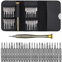 25-in-1-Schraubendreher-Set Reparaturwerkzeuge für iPhone, Laptop, Uhren, Schmuck, Spielzeug, Brillen usw. Set mit Ledertasche von GRID COOL