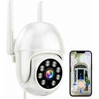 2K-PTZ-Überwachungskamera für den Außenbereich 355°-Ansicht 3MP-Sicherheitssystem 2,4-GHz-WLAN-Überwachungskameras mit Farb-Nachtsicht von GRID COOL