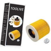 2er-Pack Ersatzfilter für Kärcher Staubsauger WD3 Premium, WD2, WD3, WD 3 MV3 und WD 3P, Teilenummern 6.414-552.0, 6.414-772.0 und 6.414-547.0 von GRID COOL