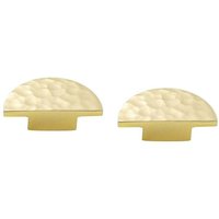 2er-Pack Messing-Schrankknöpfe, halbrunde Schubladenknöpfe, gehämmert Kommodengriffe, Möbelbeschläge 2er-Pack Messing-Schrankknöpfe, halbrunde Schubladenknöpfe, gehämmert Kommodengriffe, Möbelbeschläge von GRID COOL