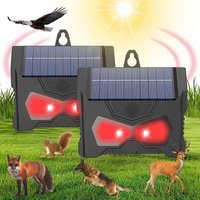 2er-Pack solarbetriebene Tierabwehrgeräte für den Außenbereich mit rotem LED-Licht – Schützt vor Stinktieren, Füchsen, Waschbären und anderen Tieren 2er-Pack solarbetriebene Tierabwehrgeräte für den Außenbereich mit rotem LED-Licht – Schützt vor Stinktieren, Füchsen, Waschbären und anderen Tieren von GRID COOL