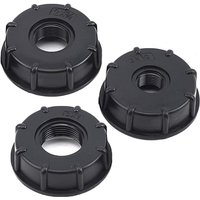 3 Stück 1000-Liter-Chemiefässer, Harnstofffässer, IBC-Tonnenfassdichtungen, Tonnenfasszubehör, Kunststoffplomben, 6-kant (3/4 Zoll) Innengewinde von GRID COOL