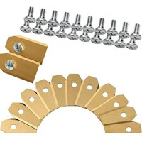 30x Titanium Messerklingen, Mährobotermesser (3g - 0,75mm) + 30 Schrauben für alle Husqvarna Mähroboter Gröden / Automower, Zubehör für Mähroboter, von GRID COOL