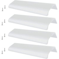 4 verdeckte Griffe. Moderne 150-mm-Küchenschrankgriffe (mattes Silber). von GRID COOL