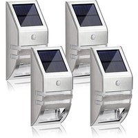 4er Set wasserdichte Solar-Bewegungsmelder Außenleuchten-Edelstahl-Wandleuchten für den Außenbereich-Mit für Garten, Terrasse, Weg etc. 4er Set wasserdichte Solar-Bewegungsmelder Außenleuchten-Edelstahl-Wandleuchten für den Außenbereich-Mit für Garten, Terrasse, Weg etc. von GRID COOL